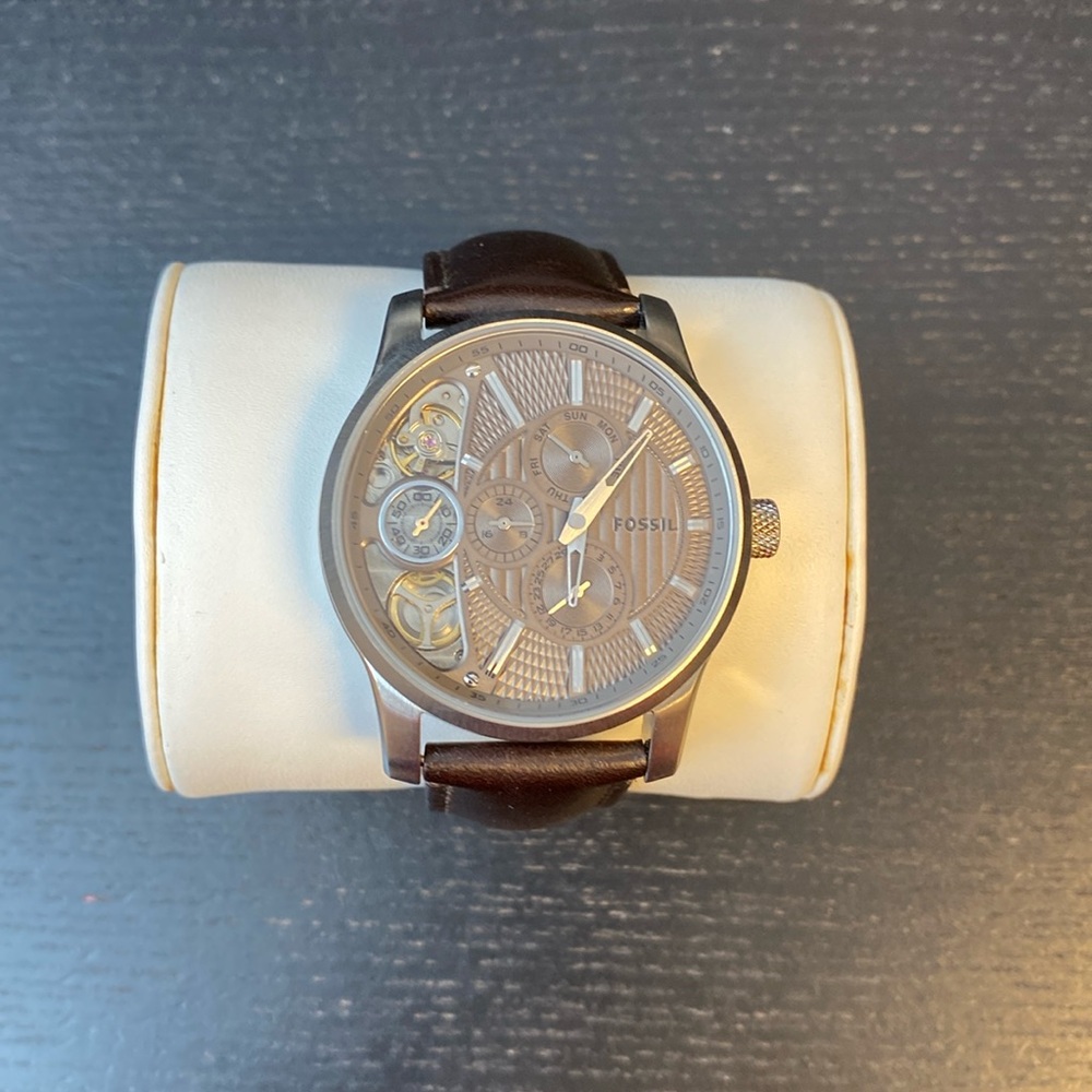 Fossil Men's Twist Brown Leather Watch